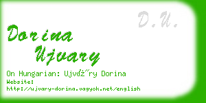 dorina ujvary business card